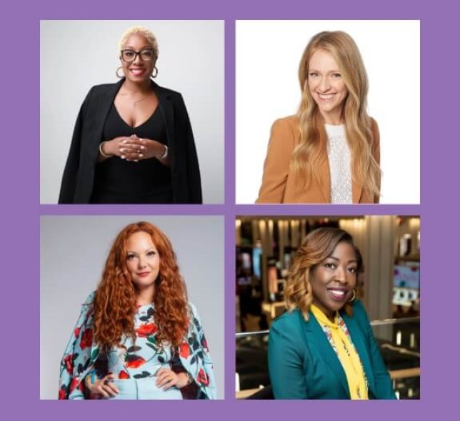 Women's History Month Breakfast, four panelists' headshots