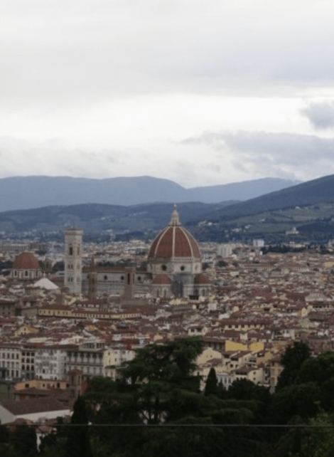 Florence from a mountain view