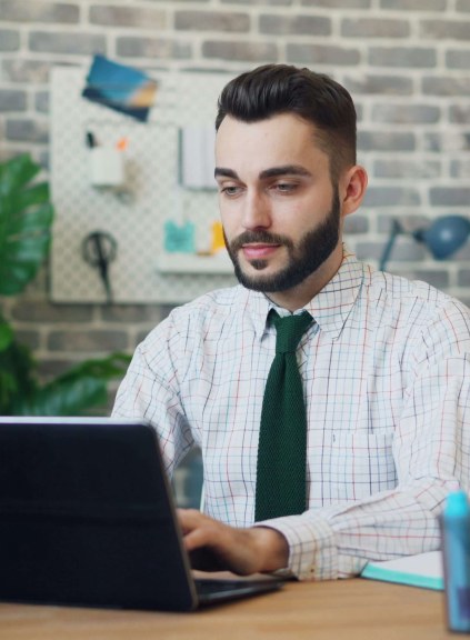 Professional Man on laptop