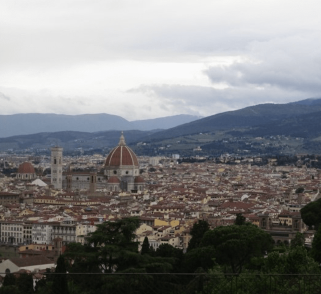 Florence from a mountain view