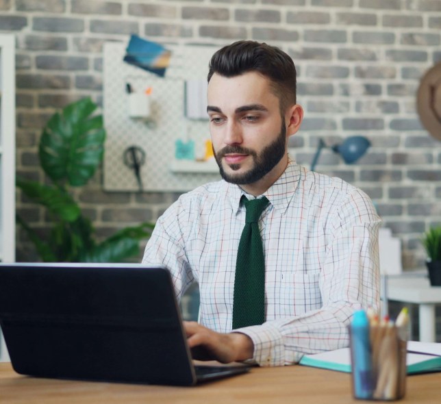 Professional Man on laptop